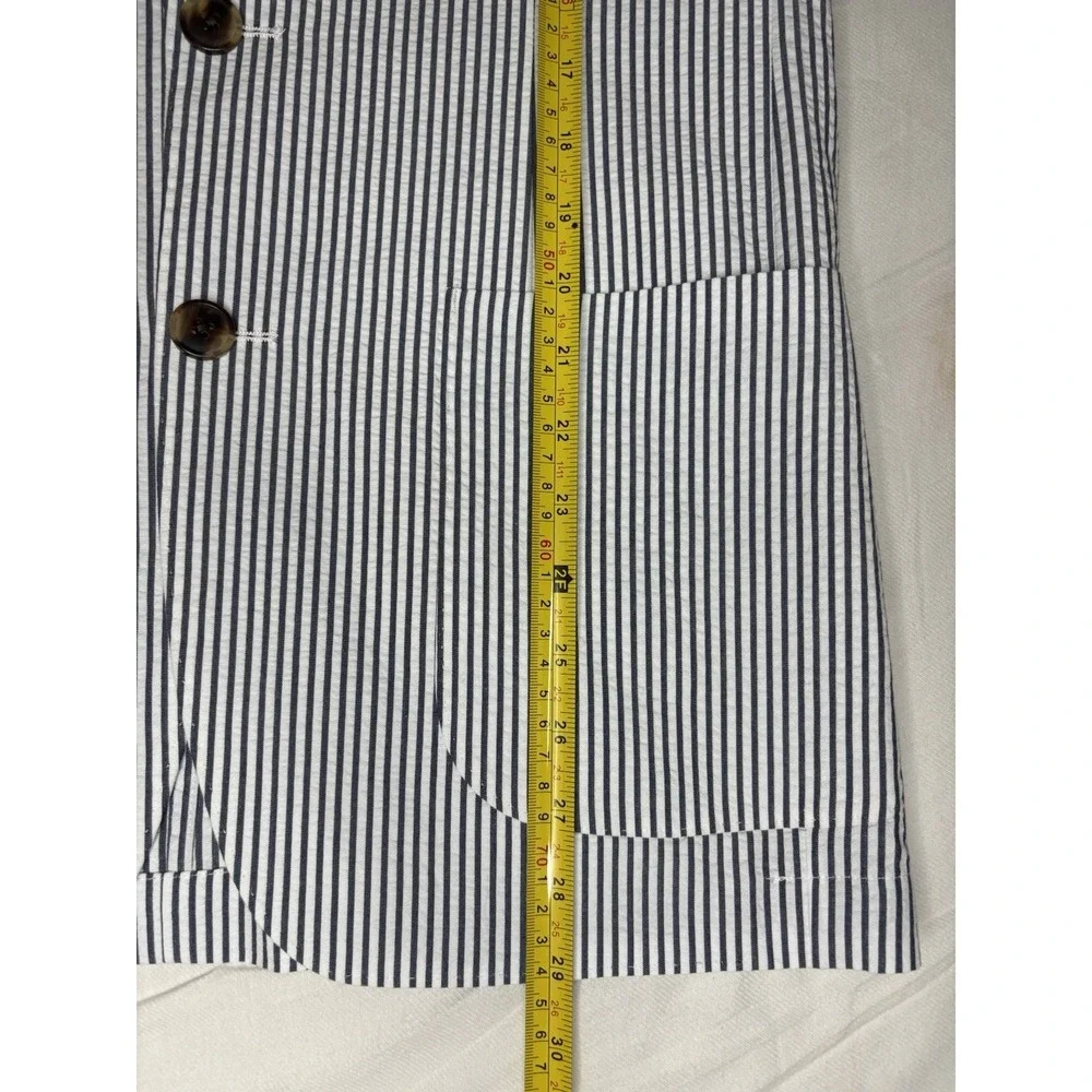 J.Crew Thompson Blue & White Striped Seersucker Blazer Men's 36R NWT $398 Decon